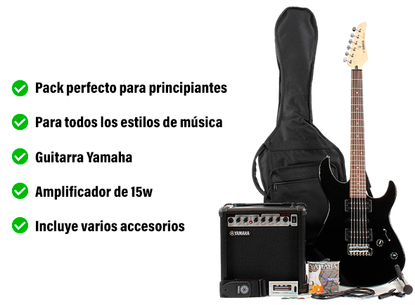 Yamaha ERG 121 GPII Pack completo de guitarra Yamaha ERG 121 GPII Pack completo de guitarra